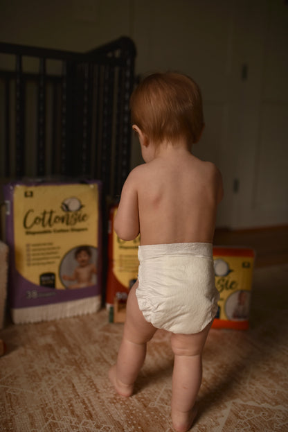 Disposable Cotton Diapers Size 2 (12 – 18 lbs)