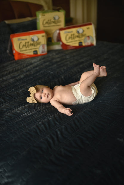 Disposable Cotton Diapers Size 1 (8 – 14 lbs)