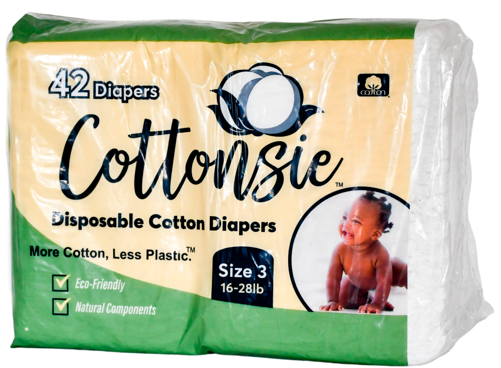 Disposable Cotton Diapers Size 3 (16 – 28 lbs)