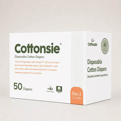 Disposable Cotton Diapers Size 2 (12 – 18 lbs)