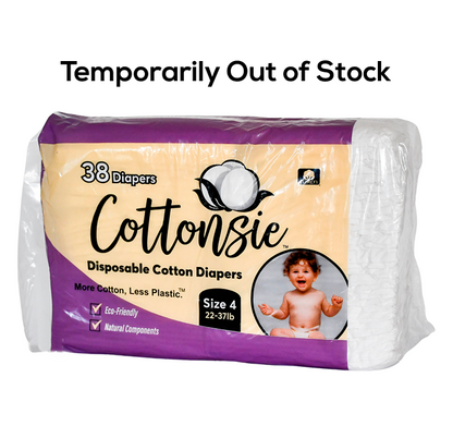 Disposable Cotton Diapers Size 4 (22 – 37 lbs)